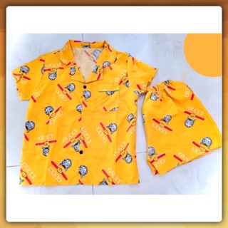 🌻[VIDEO]Bộ Pijama kate Thái tay cộc đùi