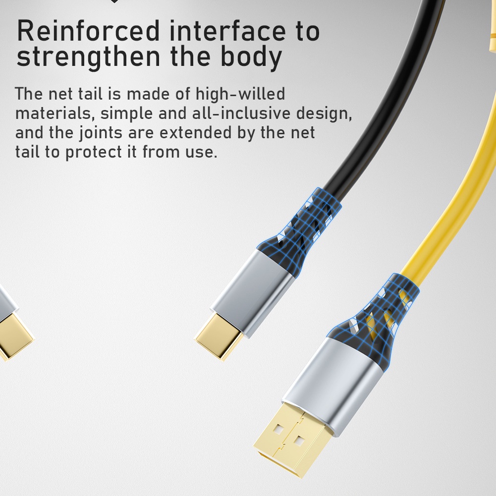 Dây cáp nối bàn phím AULA dạng xoắn ốc có thể tháo rời kết nối type-c/ USB