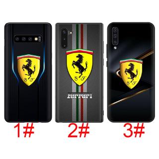Ốp lưng hình logo Ferrari cho Samsung A9 A8 A7 A6 J8 J4 J6 2018 A5 2017 Note 8 9 10 Lite Plus