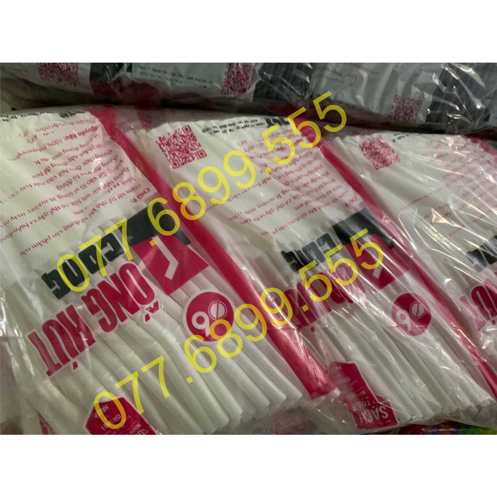Ống hút bẻ cà phê , nước ngọt , 1 bịch 70 cái