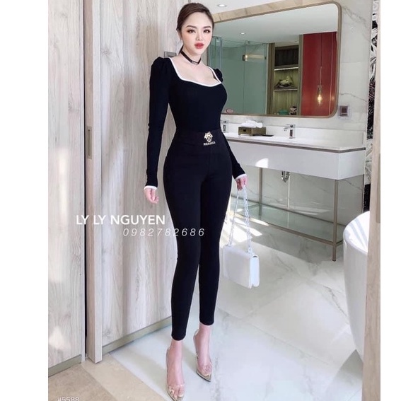Quần Legging cạp cao gen bụng Her.mes / Hàng L1