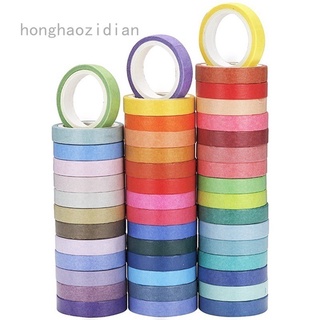 Bộ 60 cuộn băng keo giấy nhiều màu sắc phong cách cổ điển