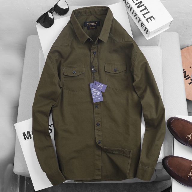 Áo Sơ Mi Nam Dài tay Hàn Quốc Đẹp Cao Cấp FAVITI SM44 | BigBuy360 - bigbuy360.vn