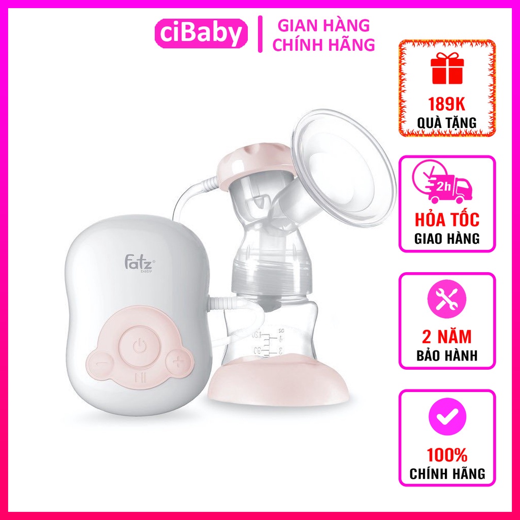[CHÍNH HÃNG] Máy hút sữa điện đơn Fatz Baby Single có chế độ mát xa và kích sữa / 9 cấp độ lực hút
