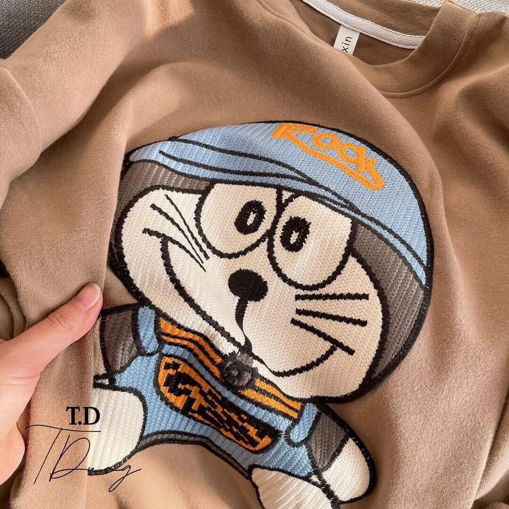 Áo Thun Tay Lỡ Nam Nữ Unisex ❤Áo Phông Cộc  In Hình Doremon Đáng Yêu- Zadola fashon