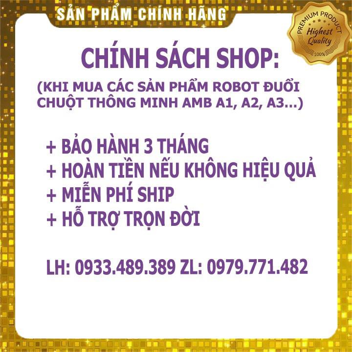 Máy đuổi chuột a2 AMB, thiết bị đuổi động vật bằng công nghệ cảm biến hồng ngoại.