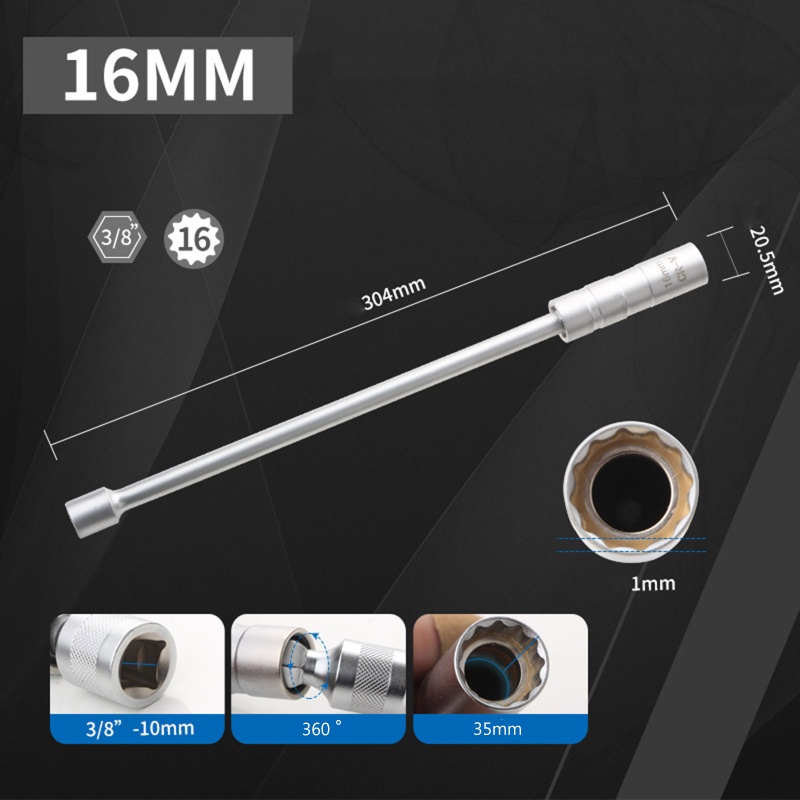 Bugi Đánh Lửa 12 Góc 16mm 14mm 3 / 8 '' Chất Lượng Cao