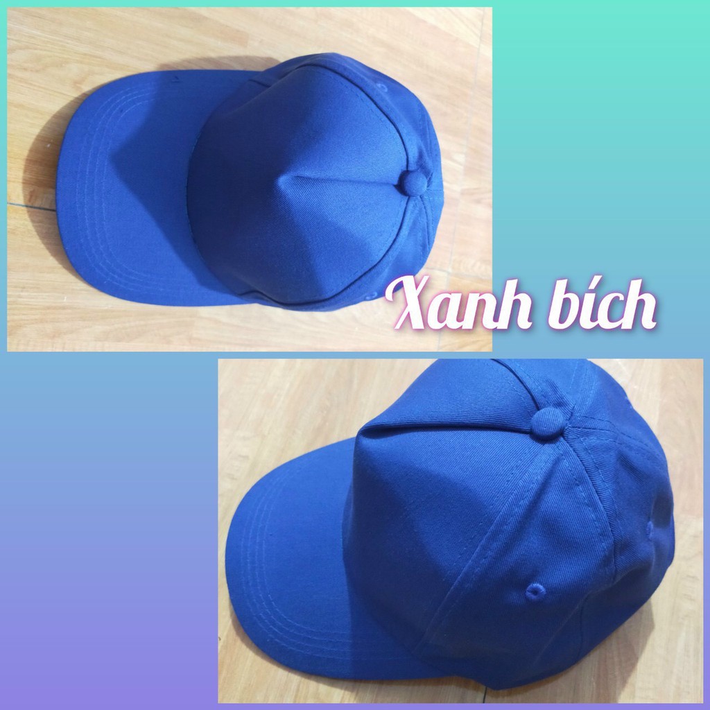 NÓN LƯỠI TRAI TRƠN 1 LỚP GIÁ RẺ nhiều màu - MŨ SỰ KIỆN - MŨ QUÀ TẶNG - MŨ DU LỊCH