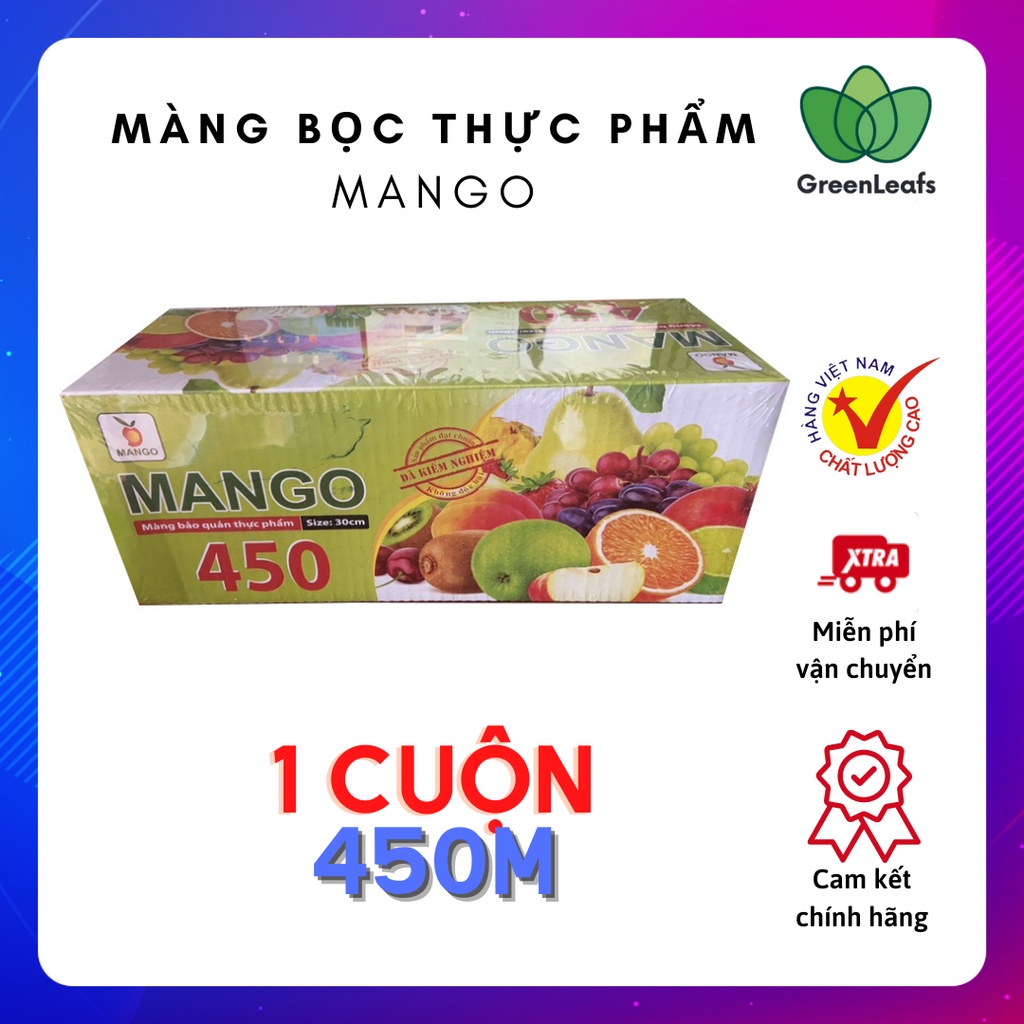 Màng co bọc thực phẩm MANGO( 30X250-400m ) - . Màng co bọc thực phẩm cuộn cao cấp hàng chính hãng, không chất độc hại