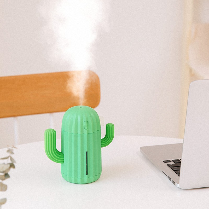Fnelse Máy Tạo Độ Ẩm Không Khí USB Hình Cây Xương Rồng 2022 Có Đèn Ngủ Tiện Lợi