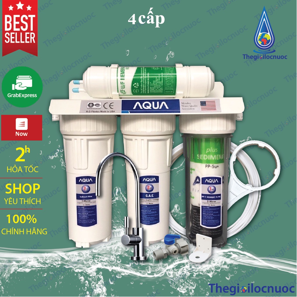 Máy lọc nước AQUA 11 cấp UV công nghệ UF không nước thải