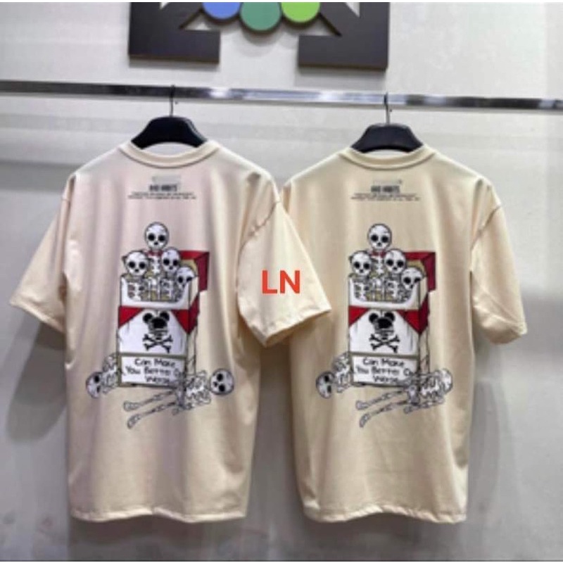 Áo phông đầu lâu in lưng LN11