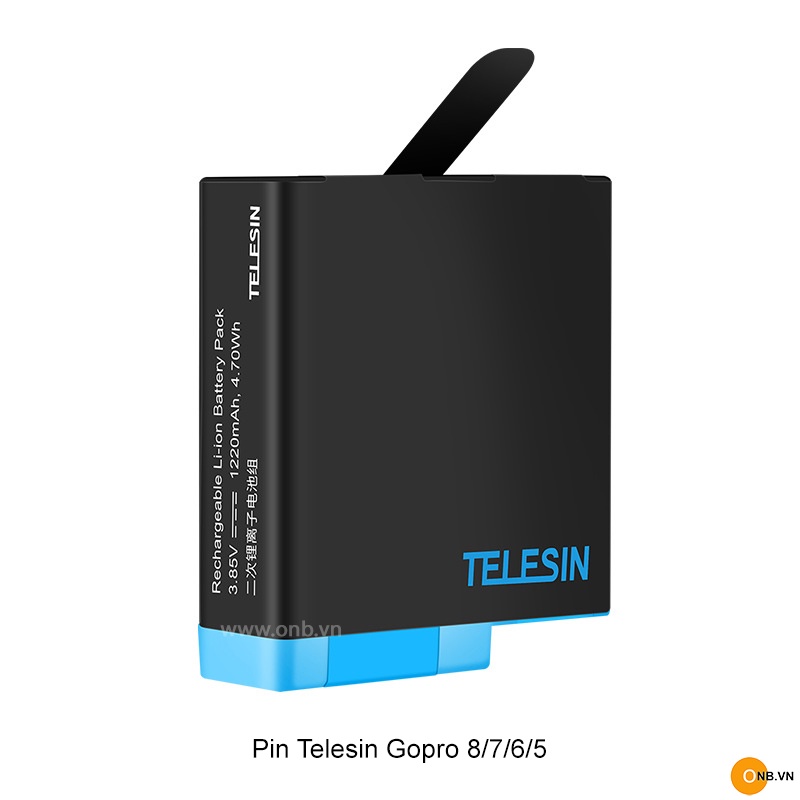 Pin Telesin cho Gopro 7/6/5 có thể dùng cho Gopro 8 (xem chi tiết sp)