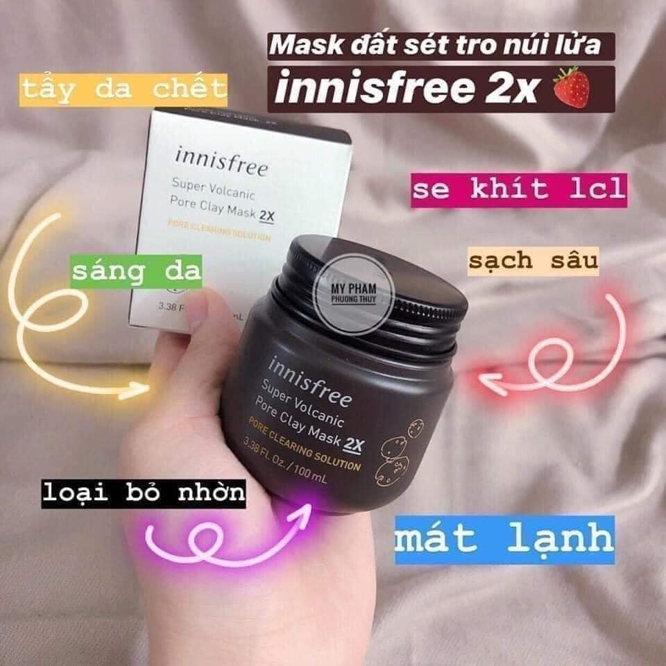 Mặt Nạ Đất Sét Innisfree Jeju Volcanic Pore Clay Mask 2X