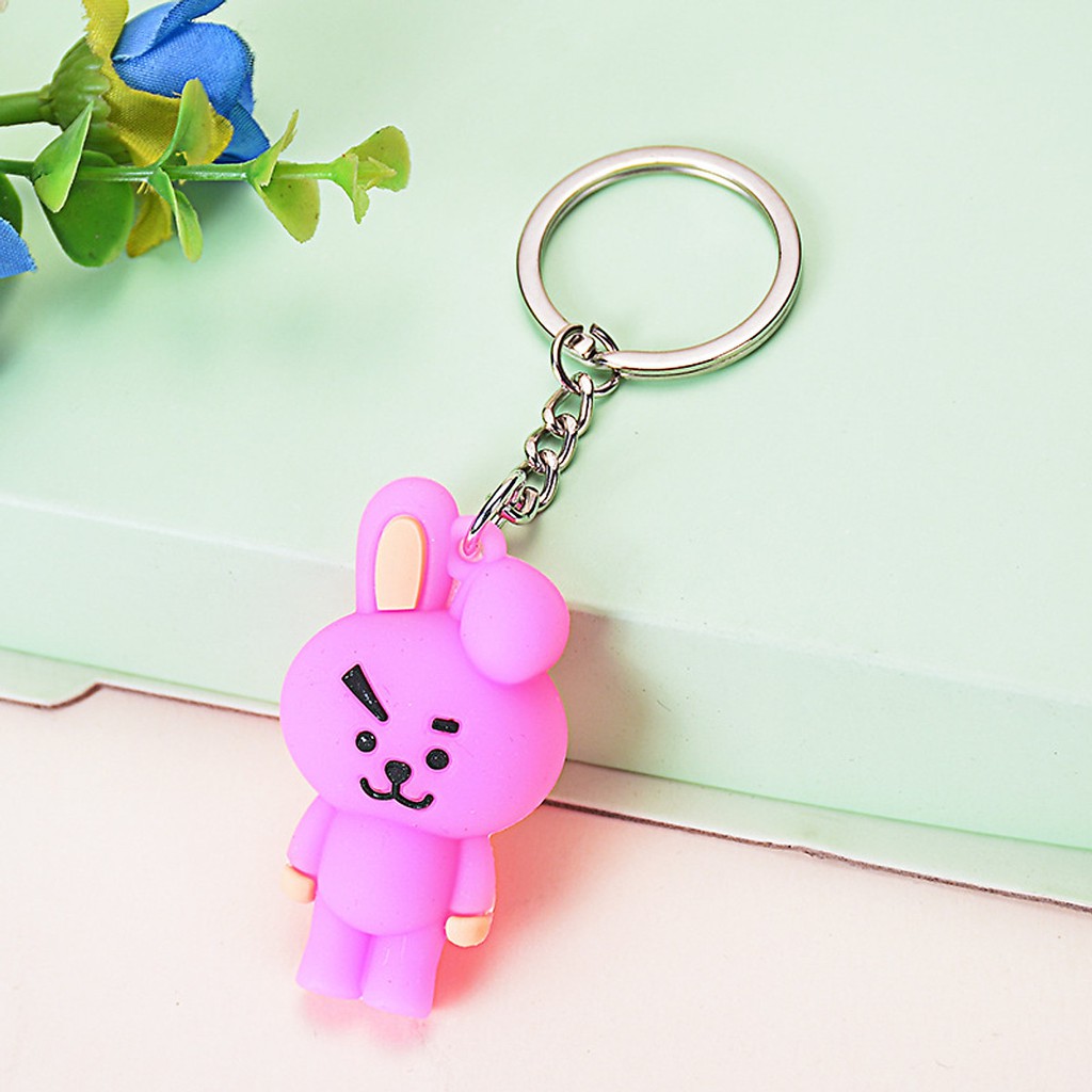 Móc Khóa Hình Nhân Vật BT21 Ban Nhạc BTS Dễ Thương Mẫu Ngẫu Nhiên