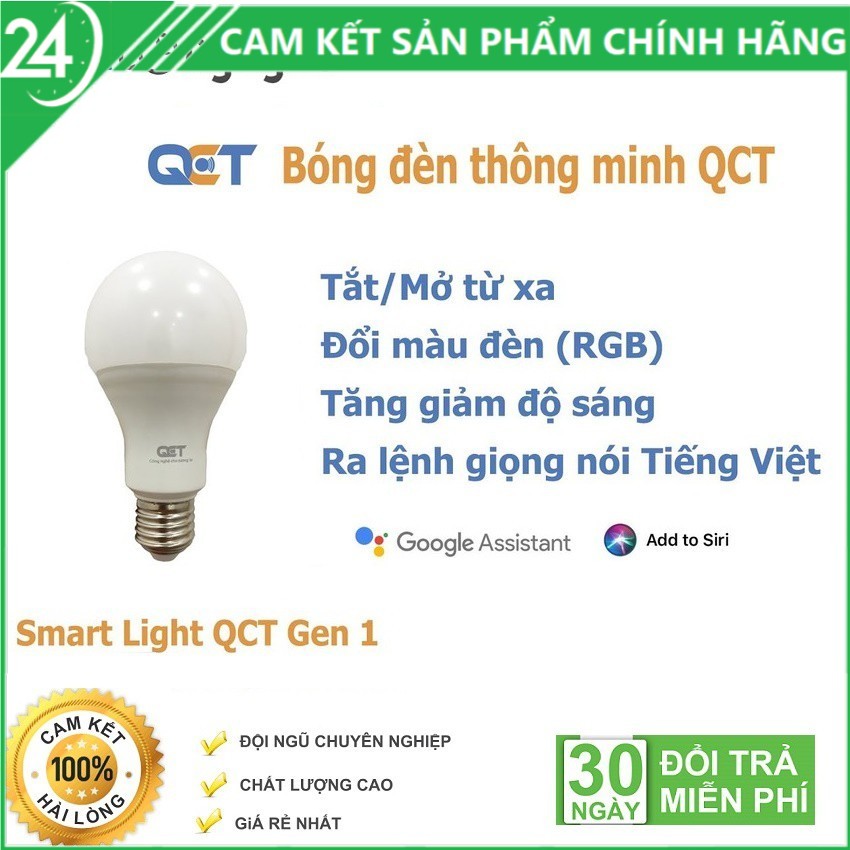 Bóng đèn thông minh QCT gen1 [ HÀNG CHÍNH HÃNG]