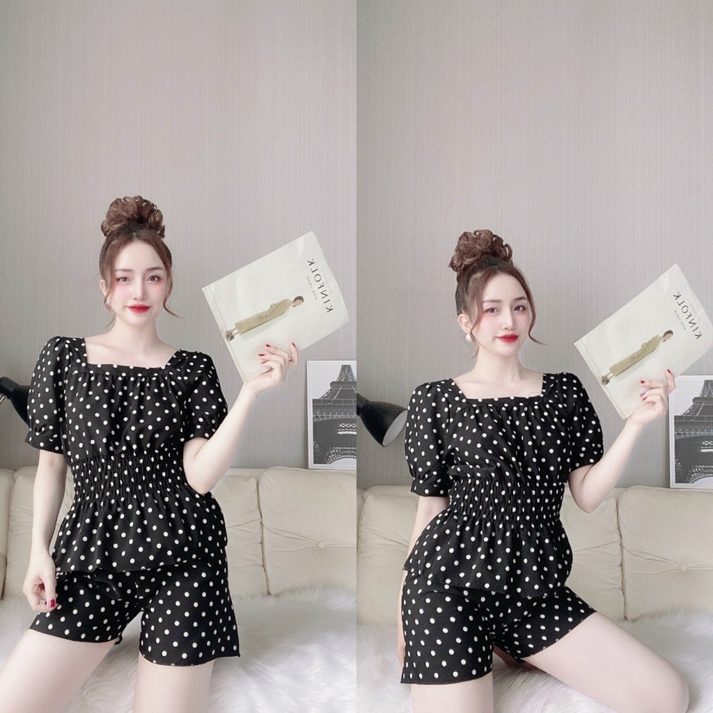 Đồ Bộ Pijama lụa💖Bộ lụa hàn thiết kế quần sọc chất liệu mát lạnh [Siêu Hot] | BigBuy360 - bigbuy360.vn