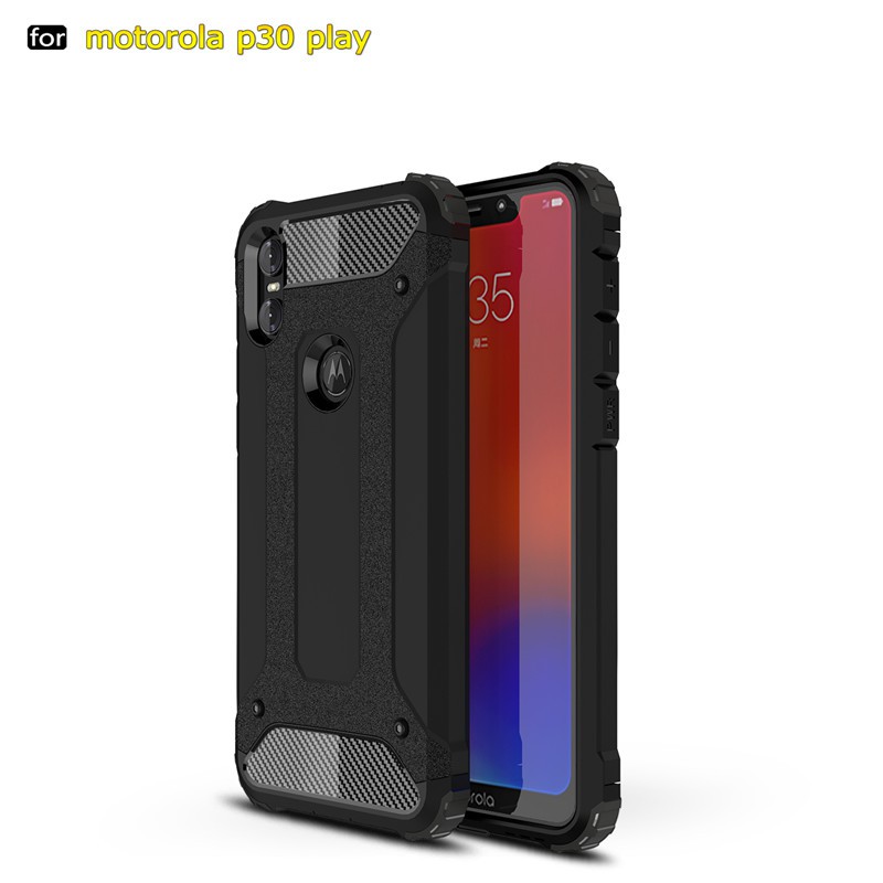 Ốp điện thoại kiểu áo giáp thời trang chống sốc cho motorola one / moto p30 play