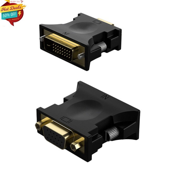 Đầu Chuyển Đổi Dvi Sang Vga Kỹ Thuật Số Hd Dvi 24+1 Sang Vga 100mb/s