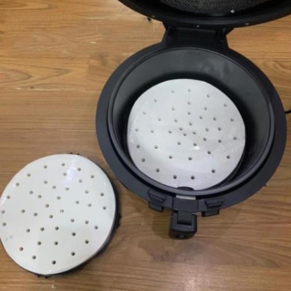 Giấy Nến Đục Lỗ Giấy Nến Cho Nồi Chiên Không Dầu, Lót Xửng Hấp, Hấp Bánh Bao 100 tờ size 23cm  BN