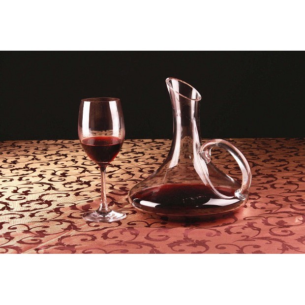 [Giá xưởng] Bình thở rượu rót chiết rượu vang thủy tinh pha lê Decanter có quai thổi thủ công Thổ dày dặn 1600-1800ml