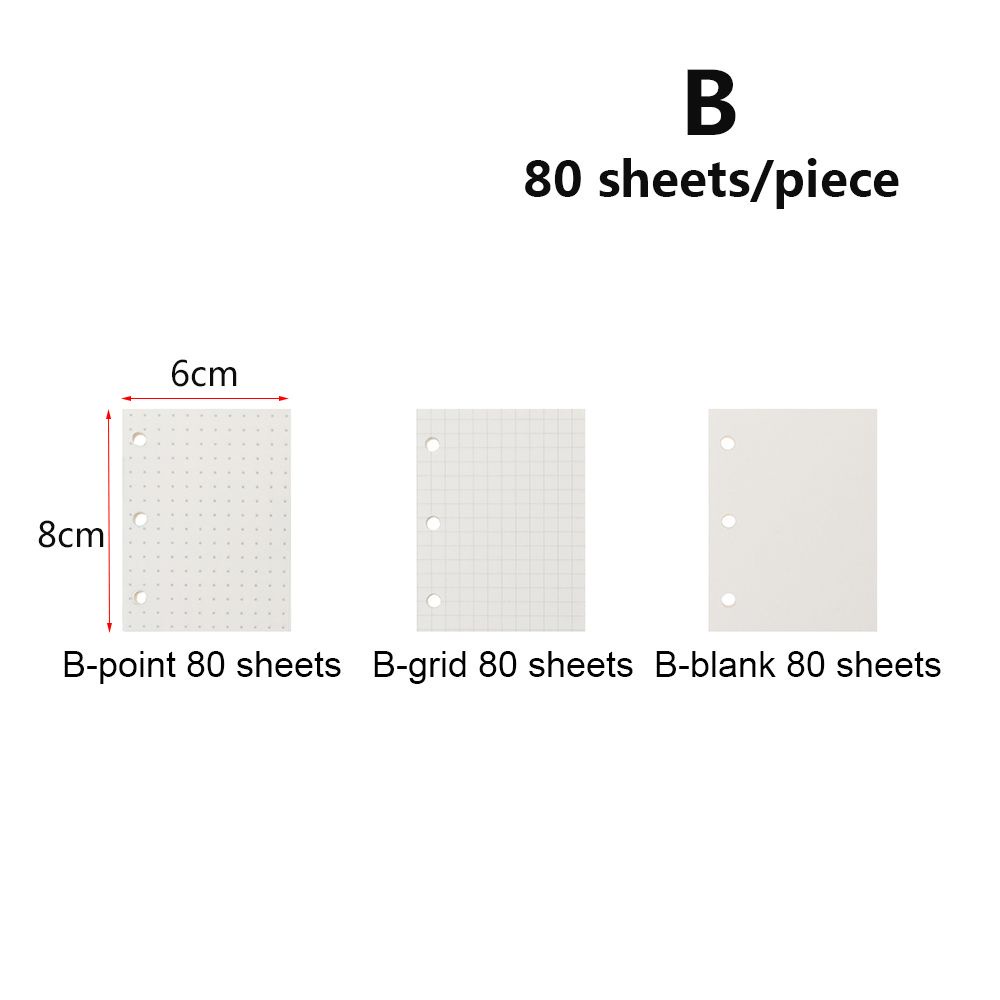 Sổ Tay Ghi Chú/Nhật Ký 3 Lỗ 60/80 Tờ Thiết Kế Nhỏ Gọn Tiện Dụng