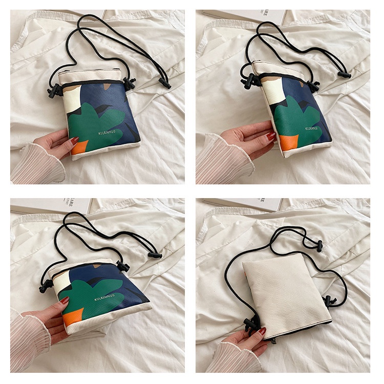 Túi Đeo Chéo Nylon Mini Thời Trang Nhật Hàn Dành Cho Nữ