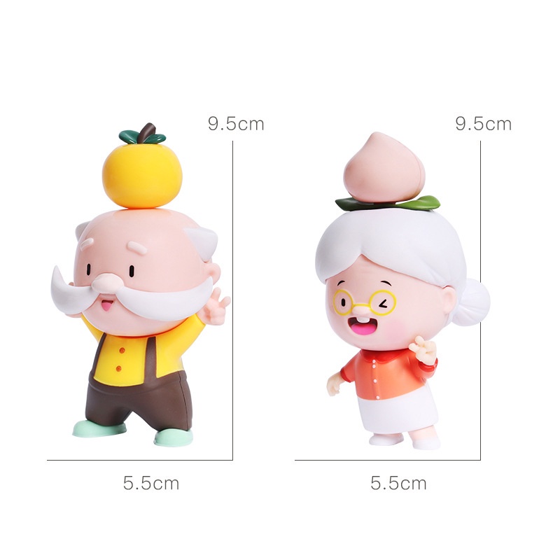 Búp Bê Trang Trí Bánh Sinh Nhật Dễ Thương Có Thể Tháo Rời