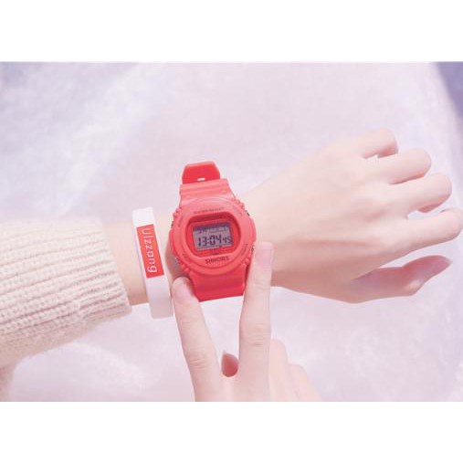 Đồng Hồ Thể Thao Nam Nữ Shhors 30M D385 Điện Tử Siêu Đẹp - Hazo