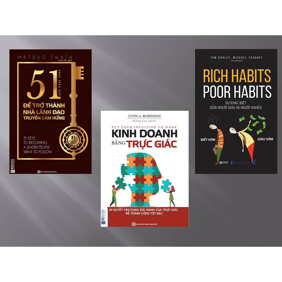 Sách - Combo 51 Chìa Khóa Để Trở Thành Ai Cũng Muốn Làm Việc Cùng + Kinh Doanh Bằng Trực Giác + Rich Habits Poor Habits