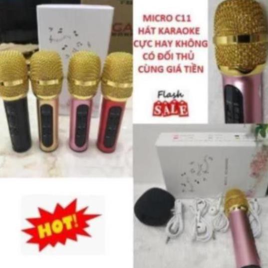 Micro Livestream, Mic Hát Karaoke Thu Âm C11 Âm Thanh Chuyên Nghiệp