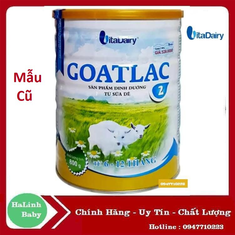 Sữa dê Goatlac gold 0+ 800g [Mẫu mới] Thay thế goatlac 1 2