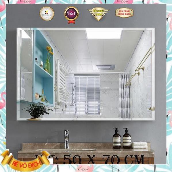 ( giá gốc ) Gương soi Phòng tắm , Kiếng nhà tắm kích thước 50x70 cm - guonghoangkim mirrror