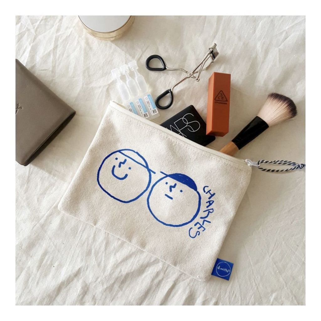 Túi Đựng Mỹ Phẩm Họa Tiết Thêu Phong Cách Anime Xinh Xắn