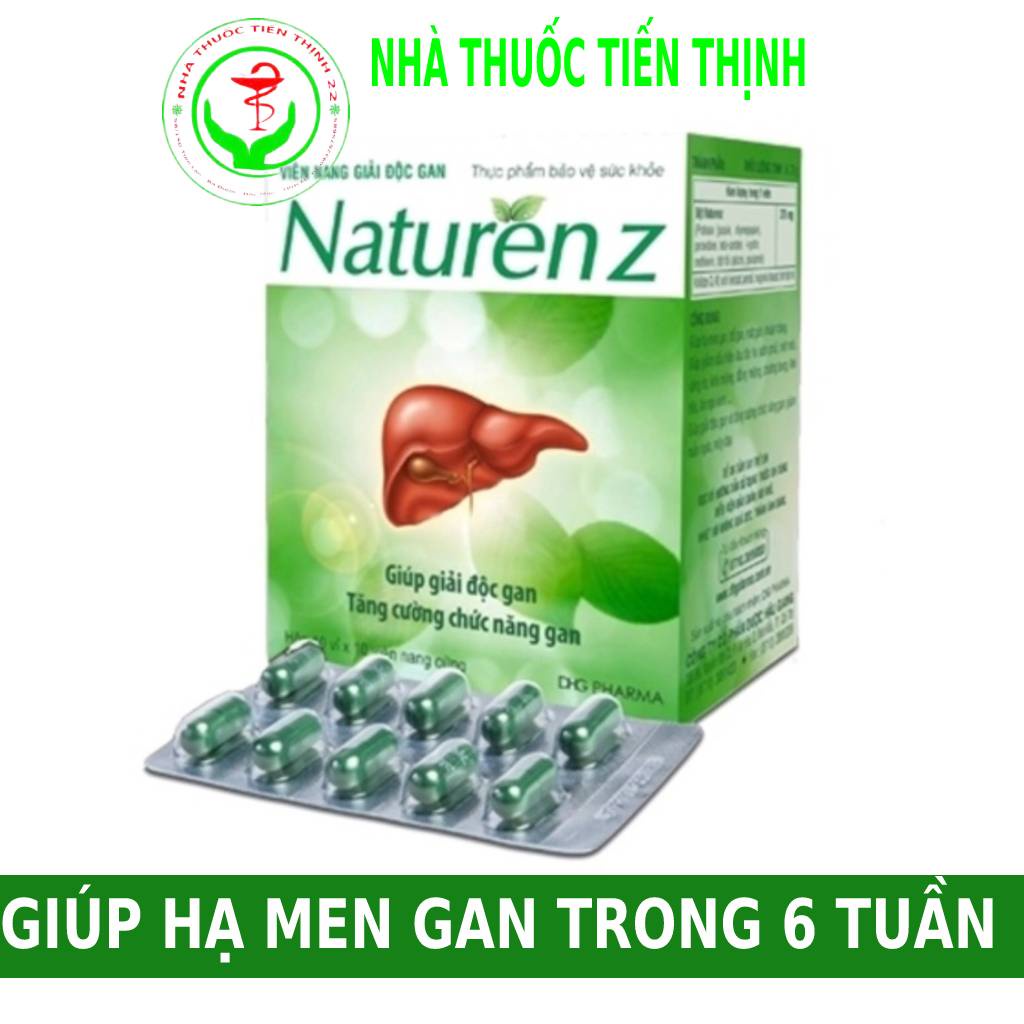 Viên nang giải độc gan NATURENZ dược Hậu Giang ( Hôp 100 viên)