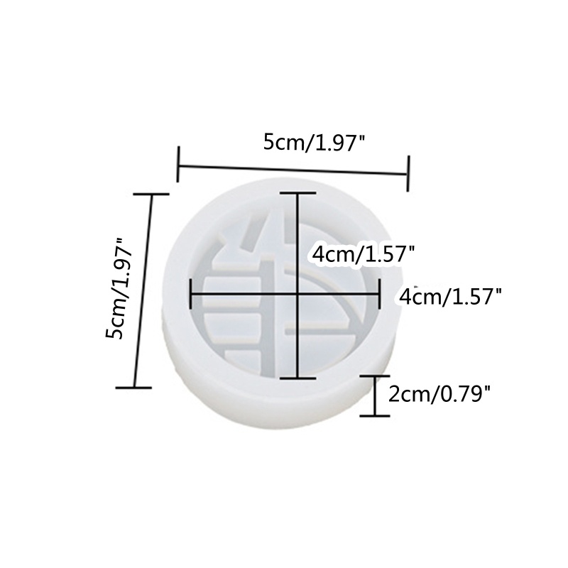 Khuôn Silicone Nam Châm Làm Mặt Trang Sức Phong Cách Trung Hoa