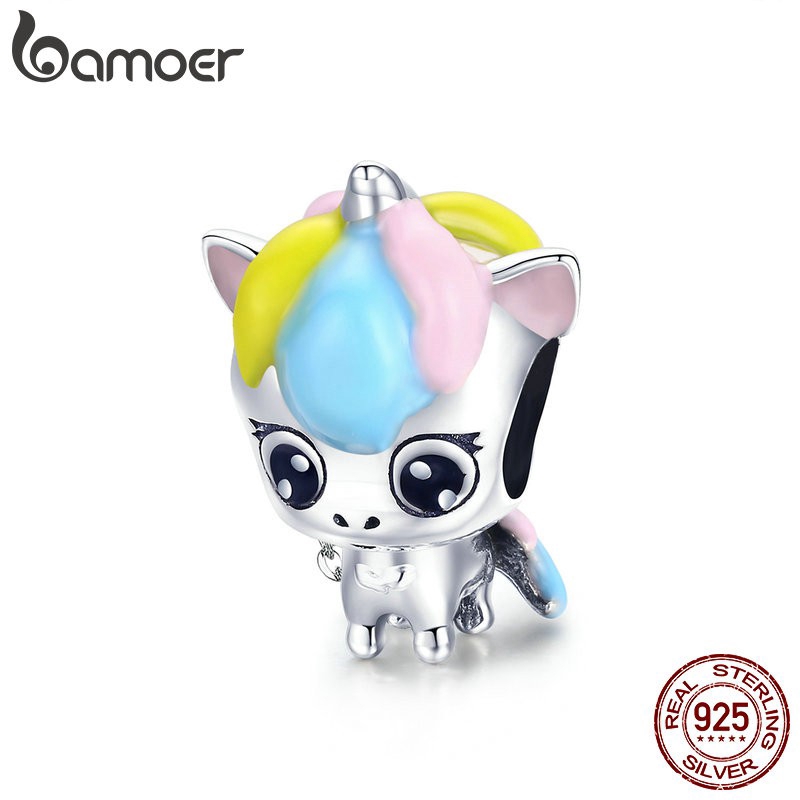 Hạt Làm Trang Sức Bamoer BSC059 Bằng Bạc 925 Nhiều Màu Sắc