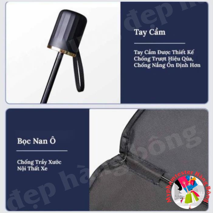 (HÀNG ĐẸP) Dù Che Nắng Ô Tô Cao Cấp, Dù Che Kính Lái Xe Hơi (Tặng BAO DA) - Chống Nắng, Bảo Vệ Nội Thất