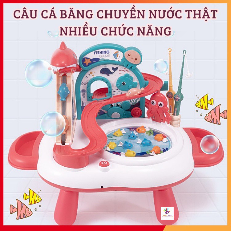 [HÀNG LOẠI 1] Đồ chơi Câu cá Đại Dương Cầu Trượt Có thể Đổ nước thật