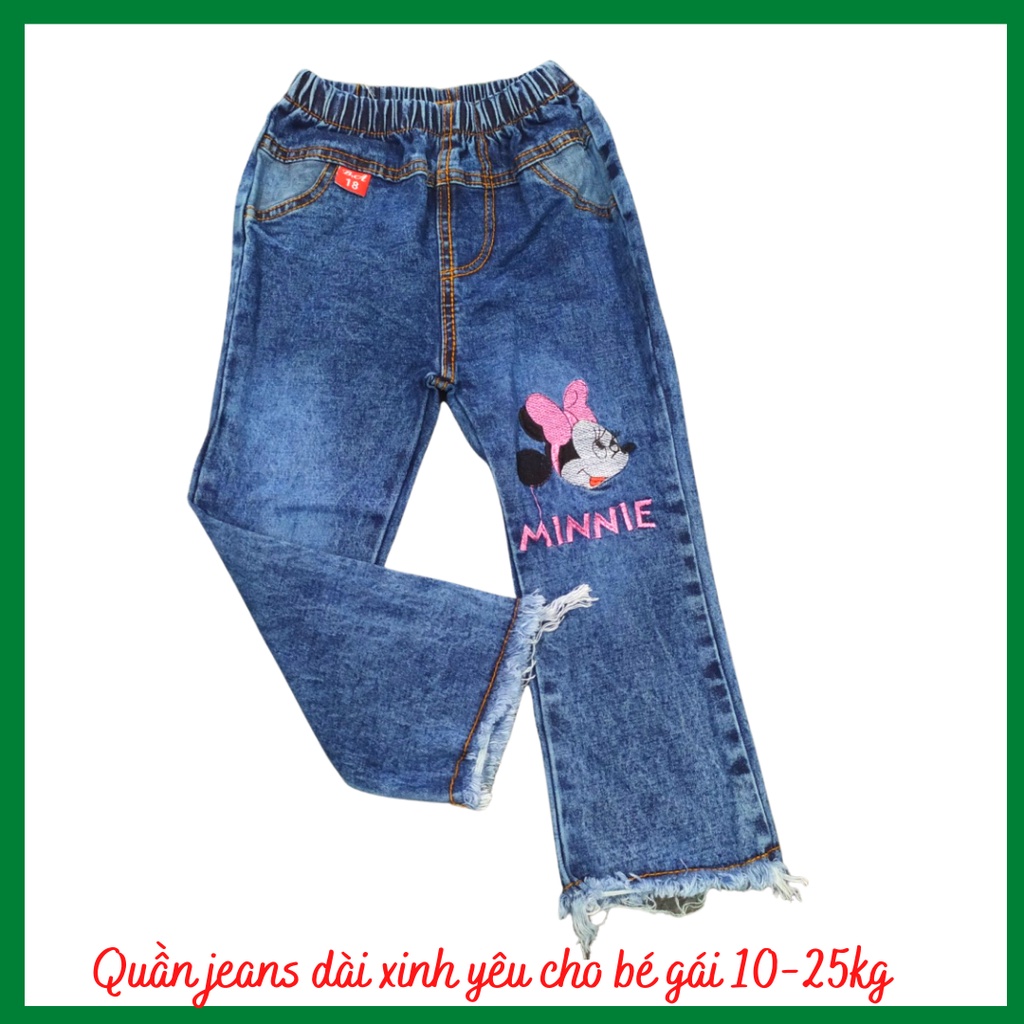 Quần jeans dài cho bé gái 10-25kg