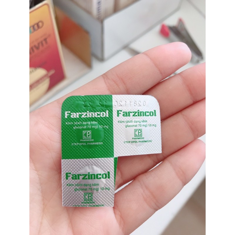 Farzincol Viên uống bổ sung kẽm ZinC H/100viên