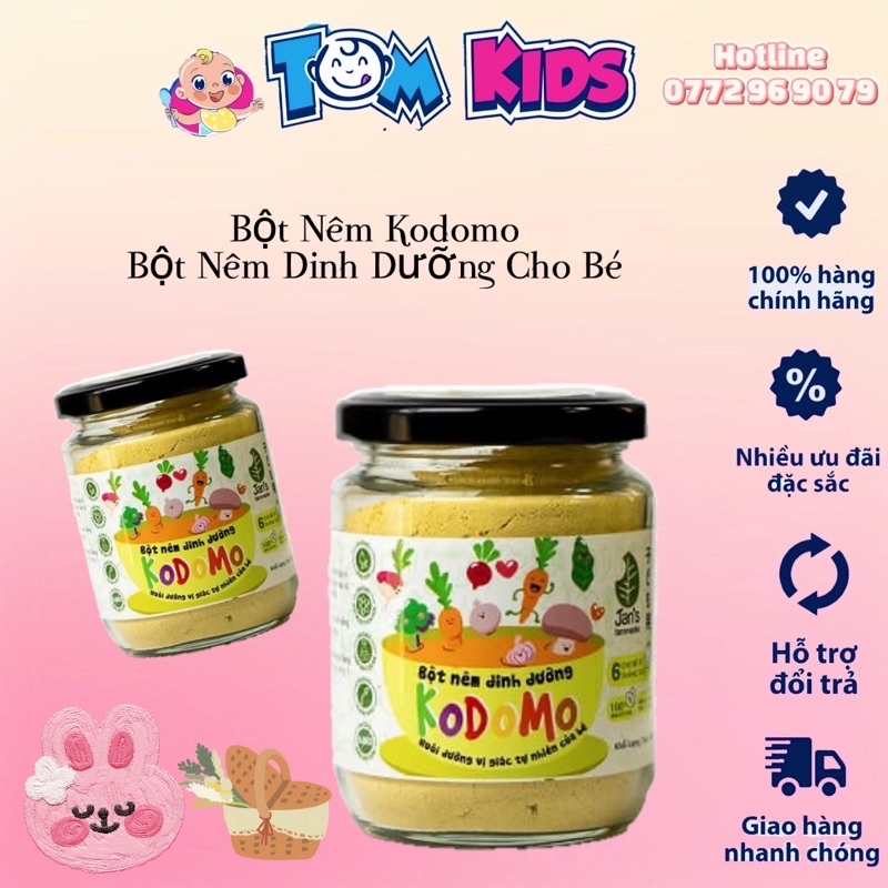 [GIÁ SỐC] HẠT NÊM KODOMO RAU CỦ JAN’S 90g ( Date 07/02/2022 )