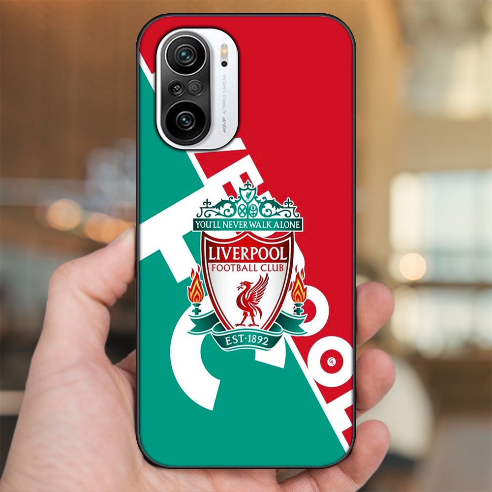 Ốp lưng Xiaomi K40 viền đen in hình Liverpool FC