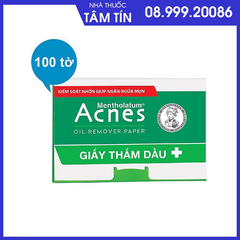 Giấy thấm dầu Acnes Oil Remover Paper (100 tờ)