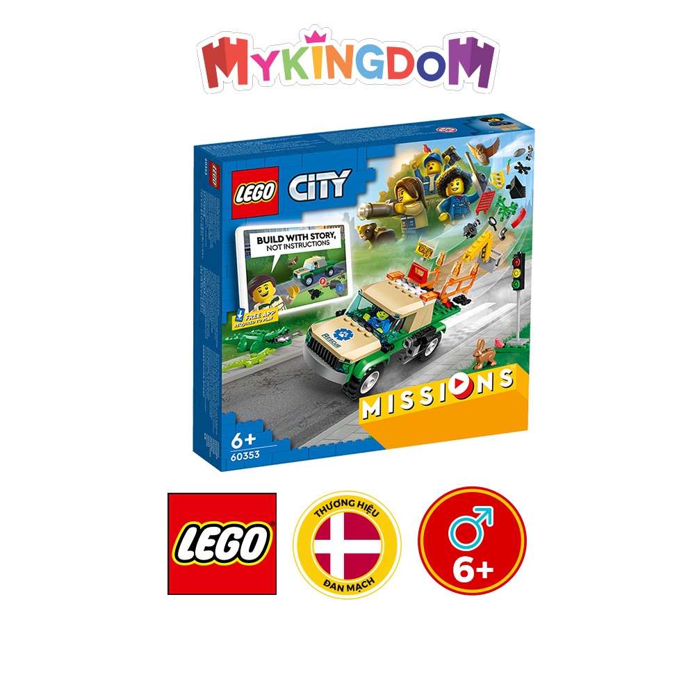 Đồ Chơi LEGO Nhiệm Vụ Giải Cứu Động Vật Hoang Dã 60353 (246 chi tiết)