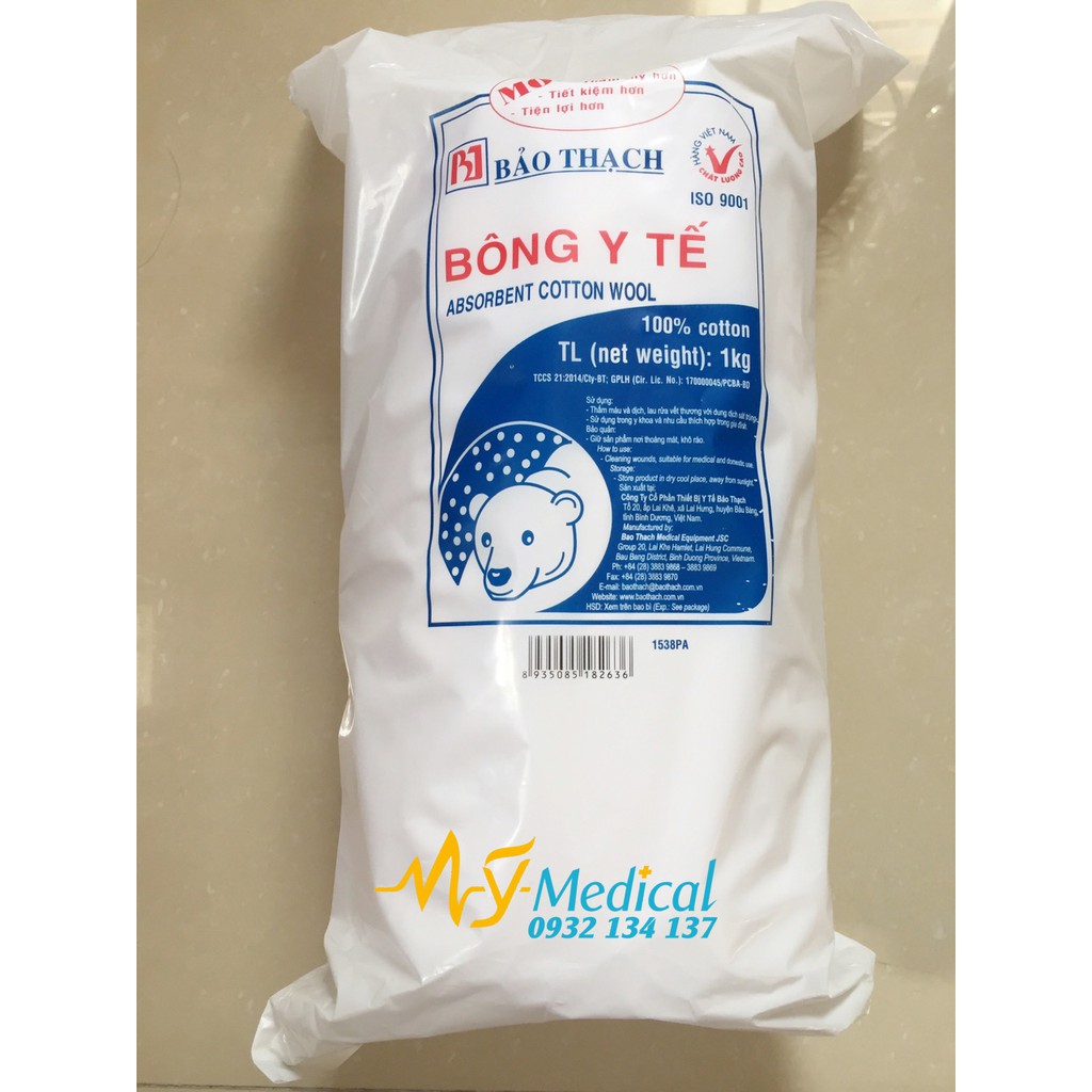 Bông gòn y tế Bảo Thạch 500g 1kg