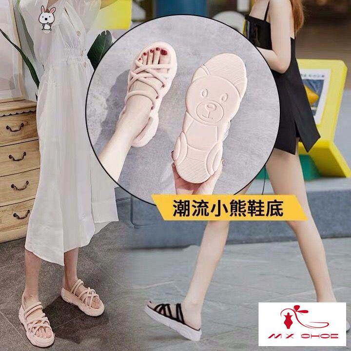 M & X~ Giày Sandal Đế Dày Chống Trượt Tăng Chiều Cao 2022 Thời Trang Cho Nữ