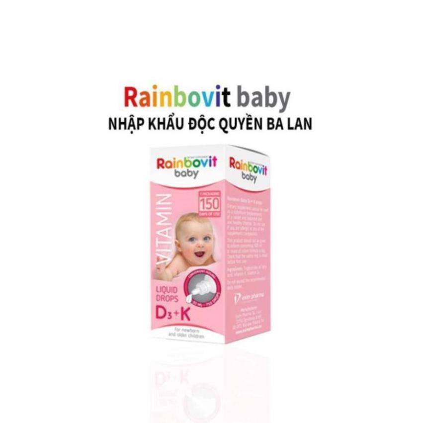 VITAMIN D3 + K RAINBOVIT BABY 30ML - NHẬP KHẨU BA LAN