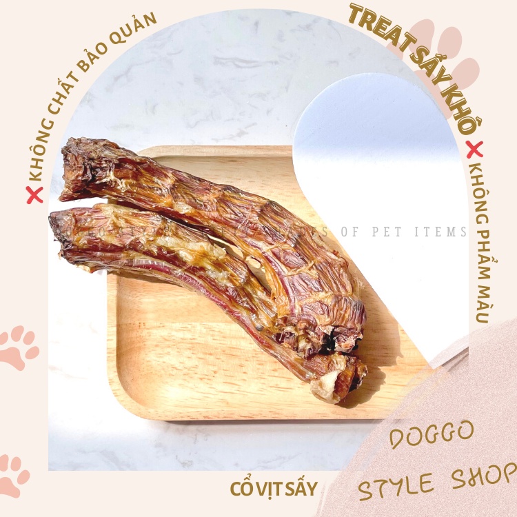 TREAT BÁNH THƯỞNG CHO CHÓ CỔ VỊT SẤY KHÔ DOGGO HOMEMADE KHÔNG CHẤT BẢO QUẢN 100G 200G / THỨC ĂN CHO CHÓ THÚ CƯNG