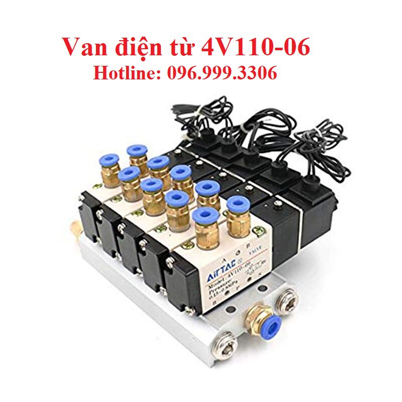 Van điện từ 4V110-06  dùng để điều khiển xylanh khí nén giá sỉ